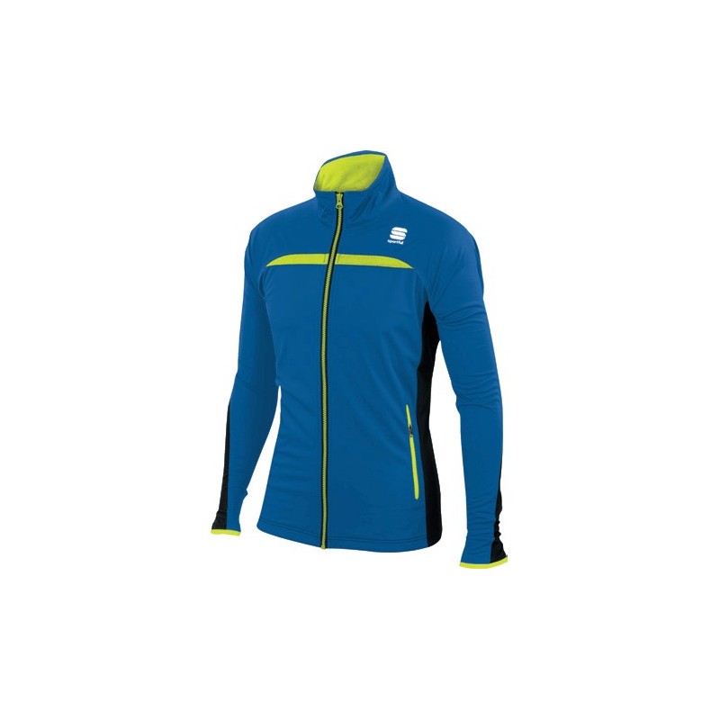 Jacka Sportful Engadin Wind Jacket blå-lima Jacka Sportful Engadin Wind Jacket blå-lima